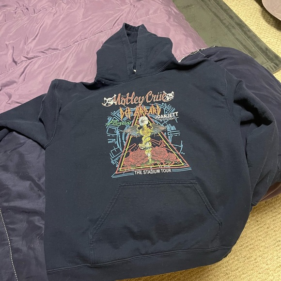 Tops - Blue Graphic Hoodie